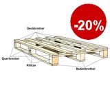 Export-Einwegpalette - Zeichnung - HILDE24 Verpackungen