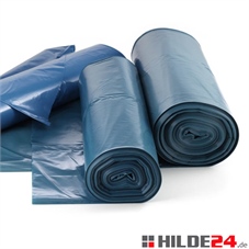 HILDE24  Müllsack Typ 70 Rollware 25 Stück 120 L, 700 x 1100 mm, 50 my,  blau