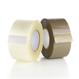 Klebeband - extra lang und stark klebend, 150 lfm pro Rolle, braun und transparent