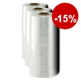 Maschinenstretchfolie / Automatenstretchfolie 23 µm, 500 mm x 1.506 lfm, transparent