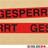 PVC Warnklebeband -GESPERRT- HILDE24 Verpackungen