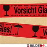 PVC Warnklebeband -Vorsicht Glas- mehrsprachig - HILDE24 Verpackungen