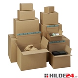 Versandkartons mit halbautomatischen Boden, höhenvariabel, aus 1 oder 2-welliger stabiler Wellpappe - HILDE24 Verpackungen