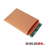 Versandtasche aus stabiler Vollpappe, braun - HILDE24 Verpackungen