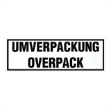 Warnetiketten Umverpackung - Overpack 150 x 50 mm