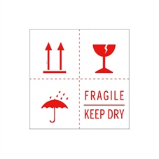 Warnetiketten Fragile Keep Dry Regenschirm Kelch Doppelpfeile Oben Hilde24 Verpackungen