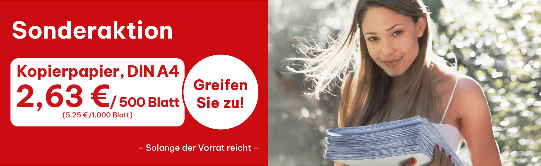 Sonderaktion Kopierpapier