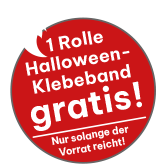 1 Rolle Halloween-Klebeband gratis &ndash; nur solange der Vorrat reicht