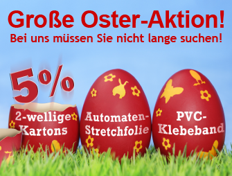 HILDE24 | Oster-Aktion 2023 | 5 % auf alle 2-welligen Faltkartons