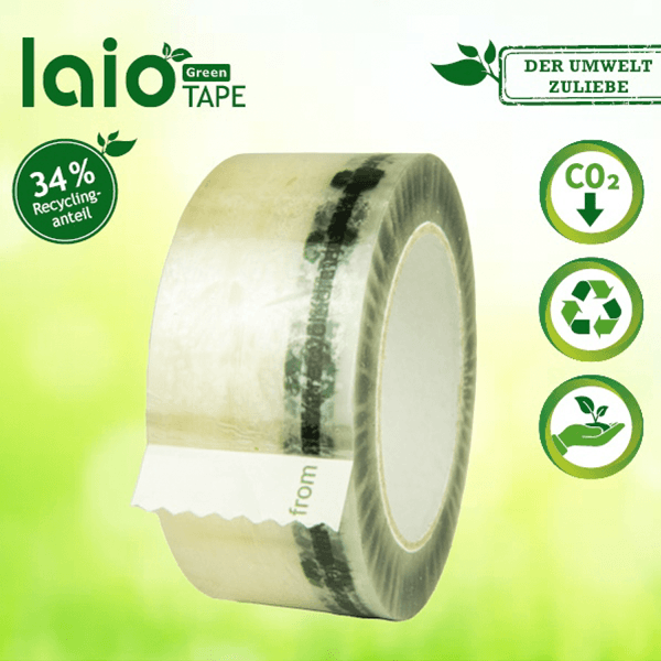 HILDE24 | Verpackungshit des Monats | laio Green TAPE 478 PP-Klebeband