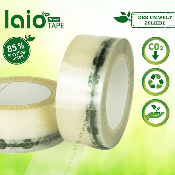 HILDE24 | Verpackungshit des Monats | laio Green TAPE 822 PET-Klebeband