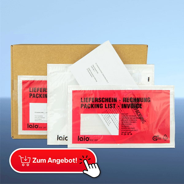 HILDE24 | Verpackungshit des Monats | laio® DOC 288 LDPE-Lieferscheinpapiertaschen