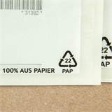 laio DOC 286 Begleitpapiertaschen aus Papier, DIN lang, ohne Druck