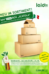 HILDE24 | Aktionsflyer laio Green BOX SCATOLA - Unsere nachhaltigen Kartons mit Automatikboden