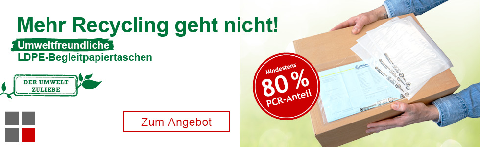 Umweltfreundliche LDPE Begleitpapiertaschen DIN C5
