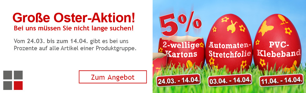 HILDE24 | Oster-Aktion 2023 | 5 % auf alle 2-welligen Faltkartons