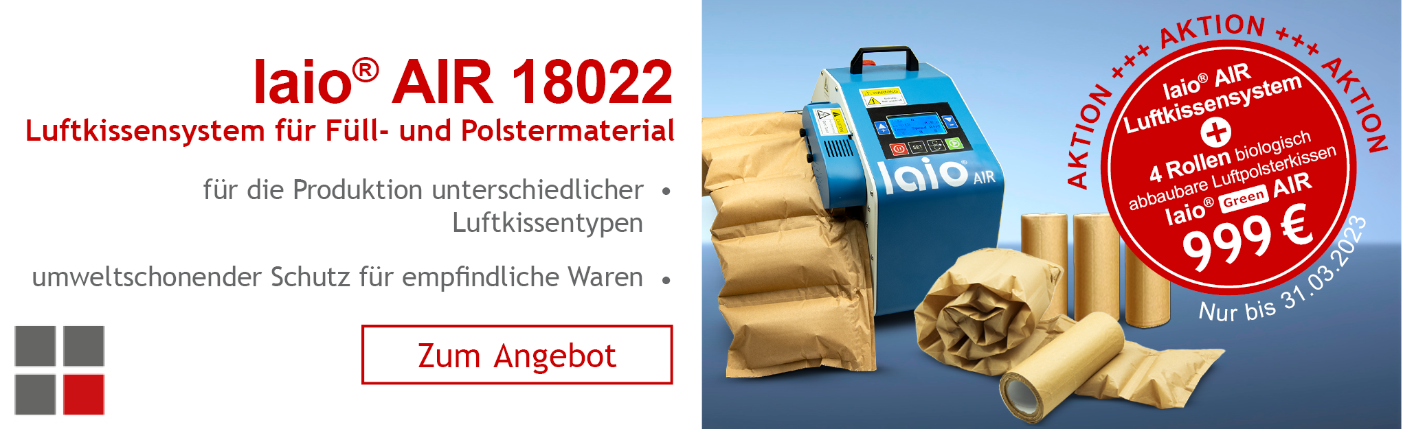 laio® AIR Luftkissensystem Aktionsangebot