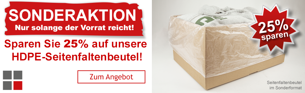 HILDE24 | SONDERAKTION Seitenfaltenbeutel im Sonderformat