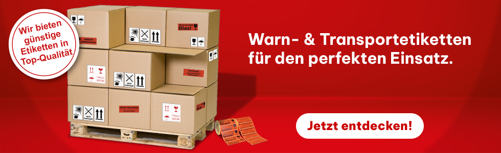 HILDE24 | Warn- und Transportetiketten für den perfekten Einsatz